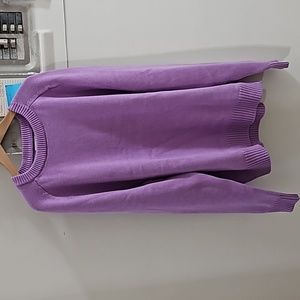 J. Crew Heritage cotton crewneck sweater - Lavender - Medium